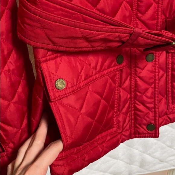 Lauren Ralph Lauren red equestrian quilted jacket - Picture 5 of 12